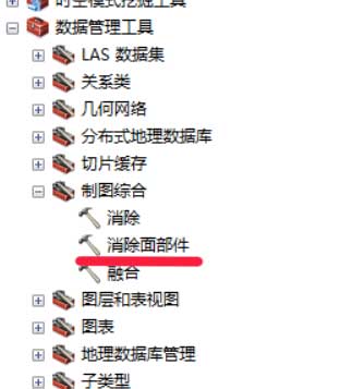 arcgis消除面部件